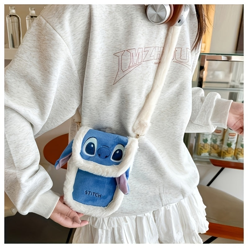 Urocza torebka Crossbody Stitch – Z futerkiem i haftowanym wzorem do codziennego użytku