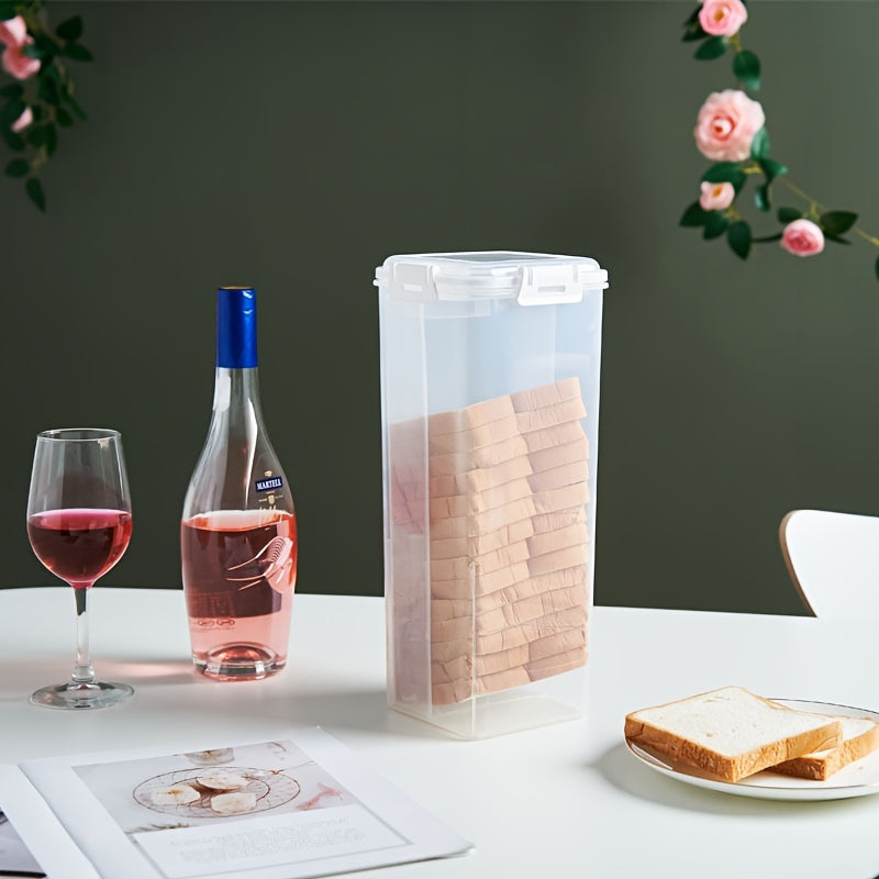 Przezroczysta Pudełko na Chleb z Szczelną Pokrywką - Zachowanie Świeżości i Przewodnik do Krojenia