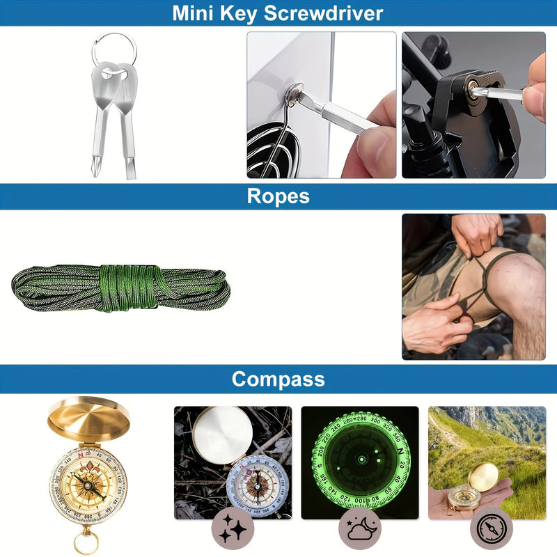 Zestaw Przetrwania SurviveX - Niezbędne Narzędzia na Przygodę i Sytuacje Kryzysowe