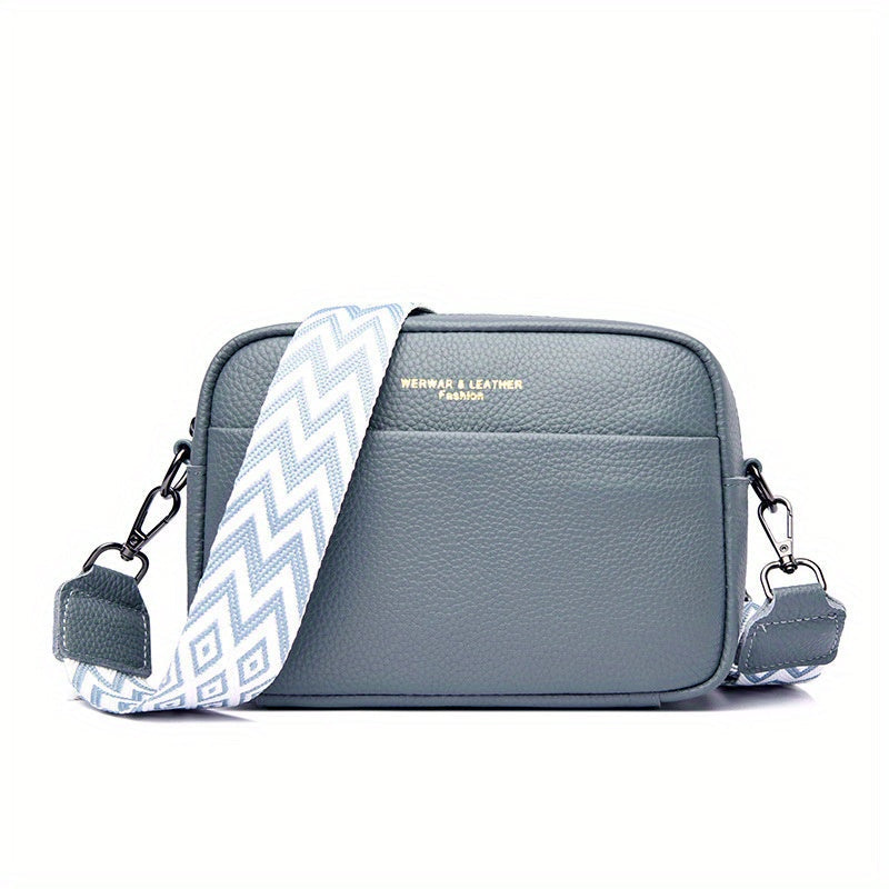 Skórzana Torebka Crossbody – Praktyczna i Modna z Paskiem w Stylu Gitarowym