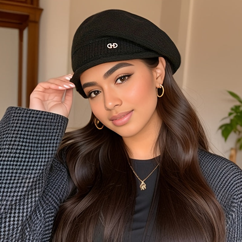 Stylowy Kaszmirowy Beret dla Kobiet - Elegancja i Ciepło na Zimę