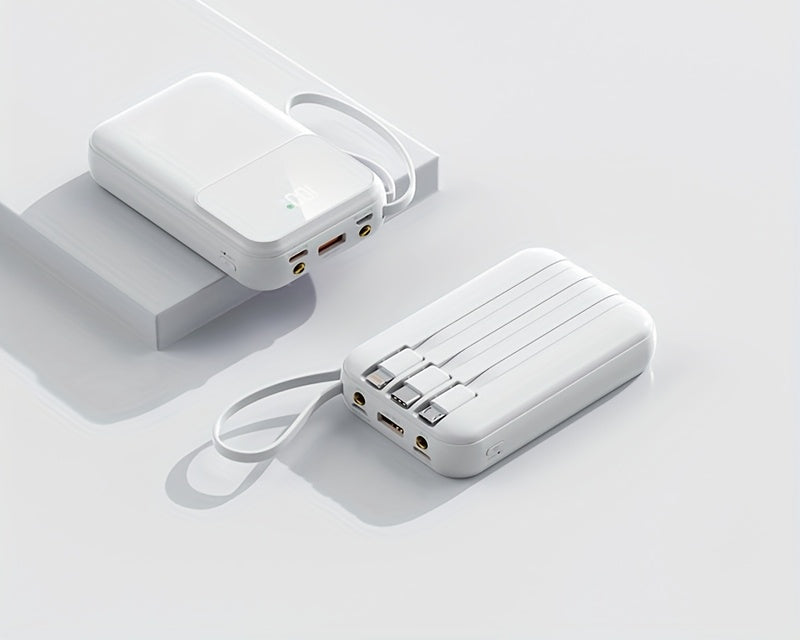 Cel mai bun powerbank portabil 10000 mAh – încărcare rapidă datorită cablului încorporat