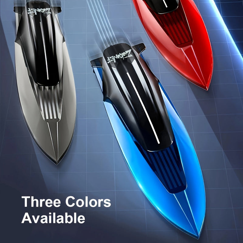 Mini barcă de jucărie acvatică – Controlată de la distanță cu iluminare LED