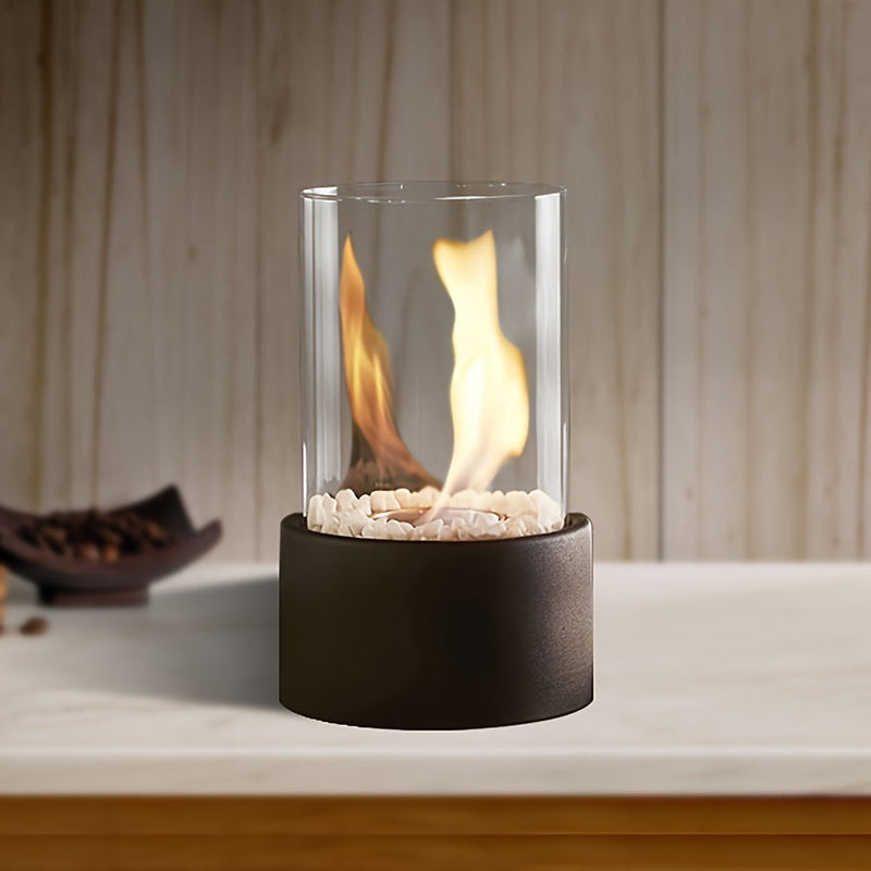 Rustykalny Kominek Stołowy – Przenośny Piecyk na Alkohol do Użytku Wewnętrznego i Zewnętrznego