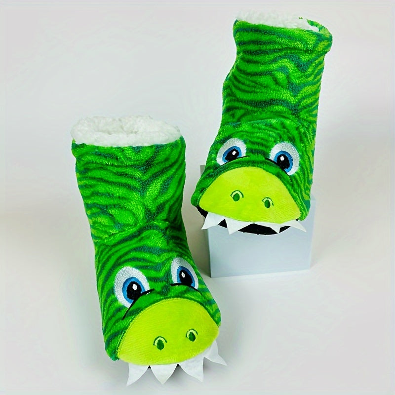 Wesołe Kapcie Dinozaury dla Dzieci - Na Przytulną Jesień i Zimę