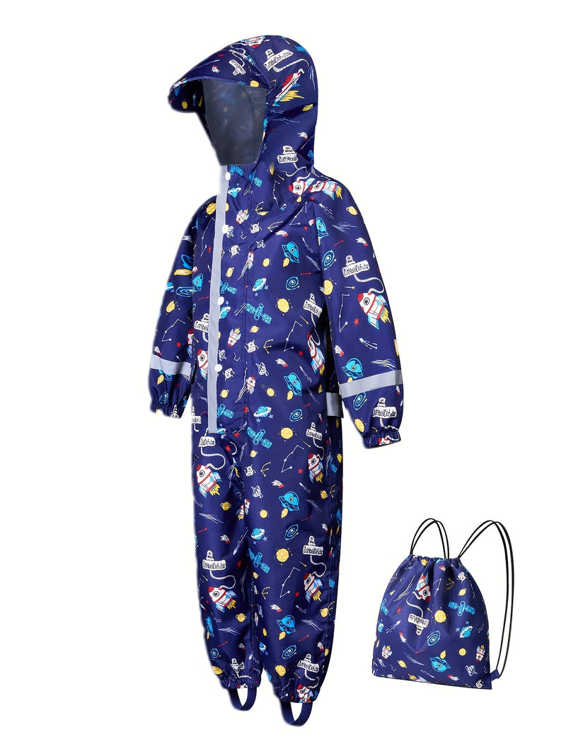 Wesoły Wodoodporny Kombinezon Deszczowy dla Dzieci – Oddychający i Wygodny na Aktywności na Świeżym Powietrzu