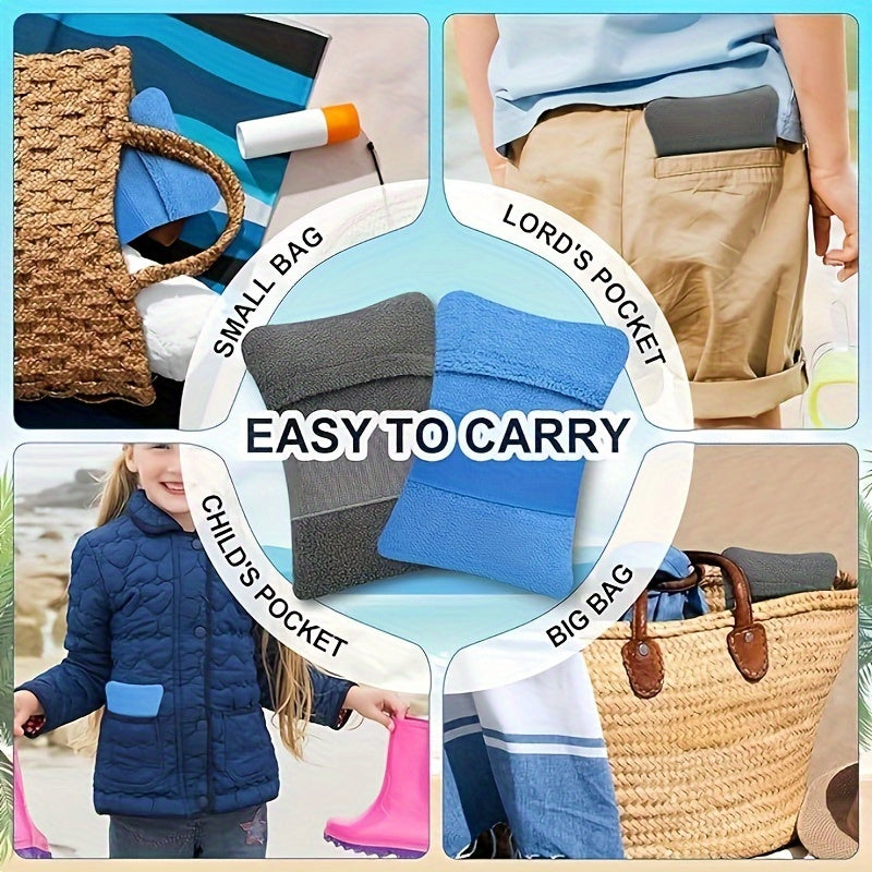 Torba do Usuwania Piasku na Plaży – Szybkie Usuwanie Piasku z Elastyczną Taśmą na Plażę i Wakacje