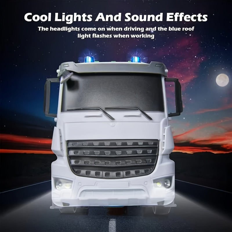 EcoTruck RC Śmieciarka - Realistyczna Zabawka z Efektami Światła i Dźwięku