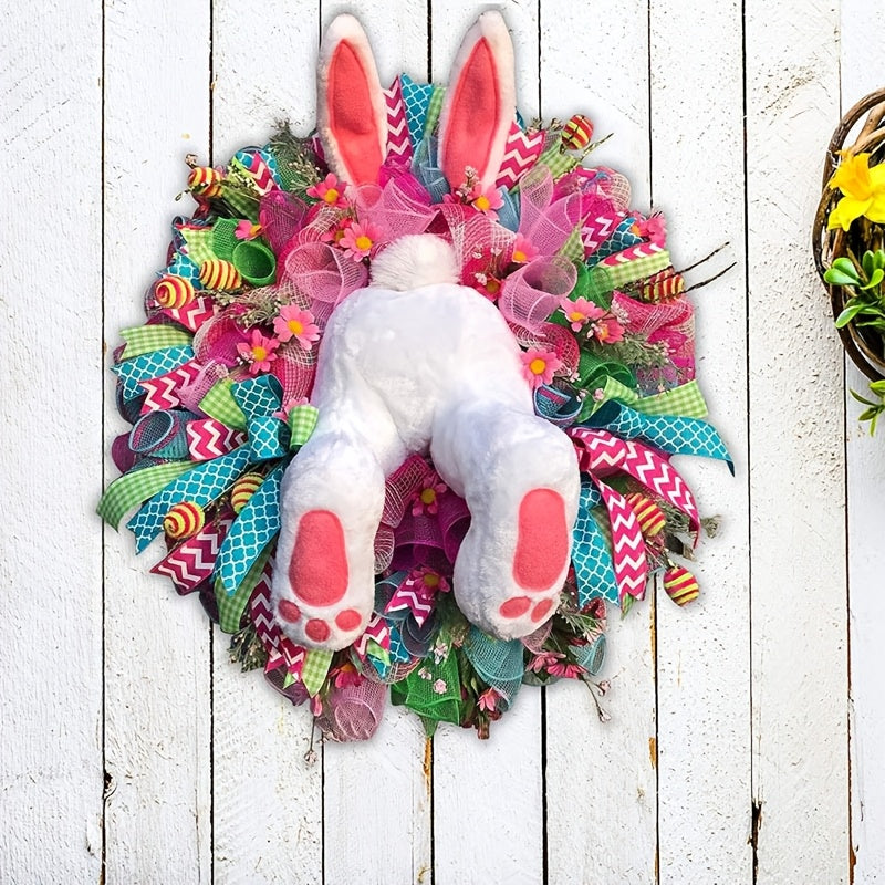 Cheerful Easter Wreath – Ideal for Spring and Easter Decorations