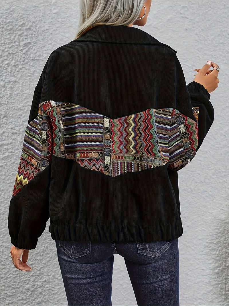 Jacket with Tribal Pattern – Cheerful and Stylish for Spring and Autumn