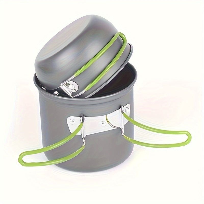 Składany Zestaw Gotowania z Aluminium – Lekki i Trwały do Camping, Wędrówek i Pikników