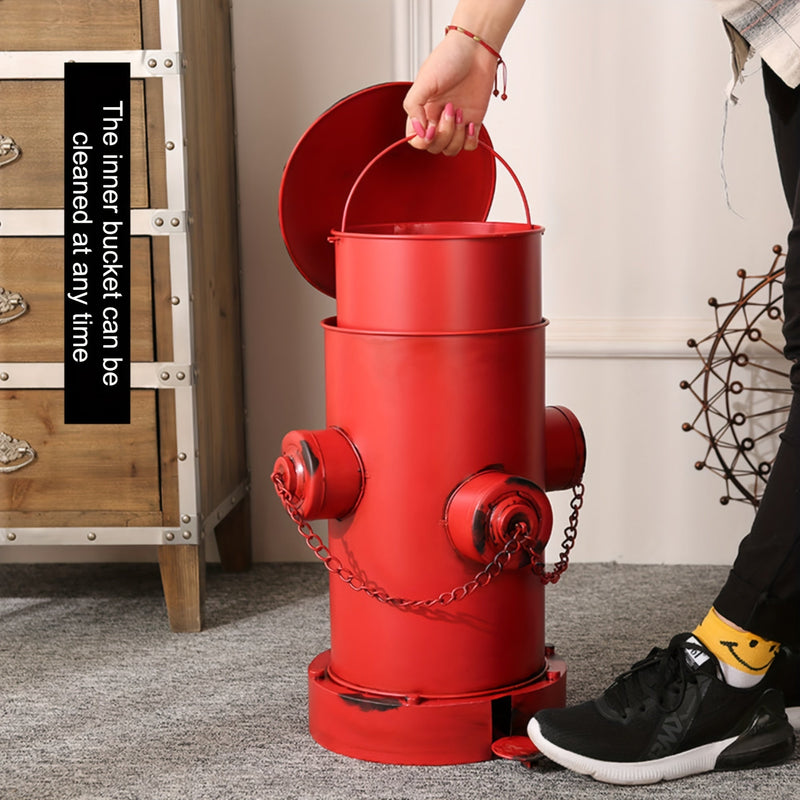 Wintage Brandkraan Kosz na Śmieci - Idealny Prezent na Dzień Ojca do Domu