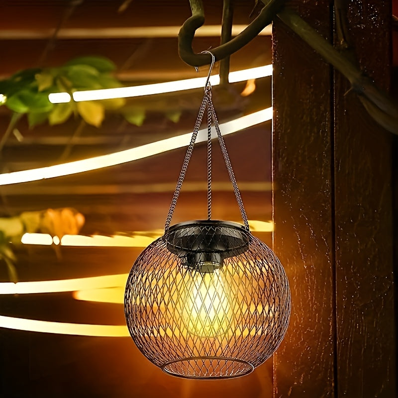 Wooden Solar Lamp for Garden – Ideal for Evening Lighting in the Garden