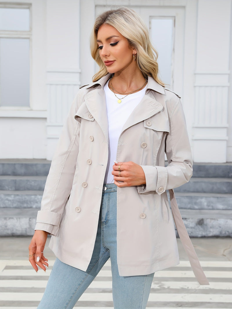 Ponadczasowy Trencz Double-Breasted – Stylowy i Wygodny na Wiosnę i Jesień