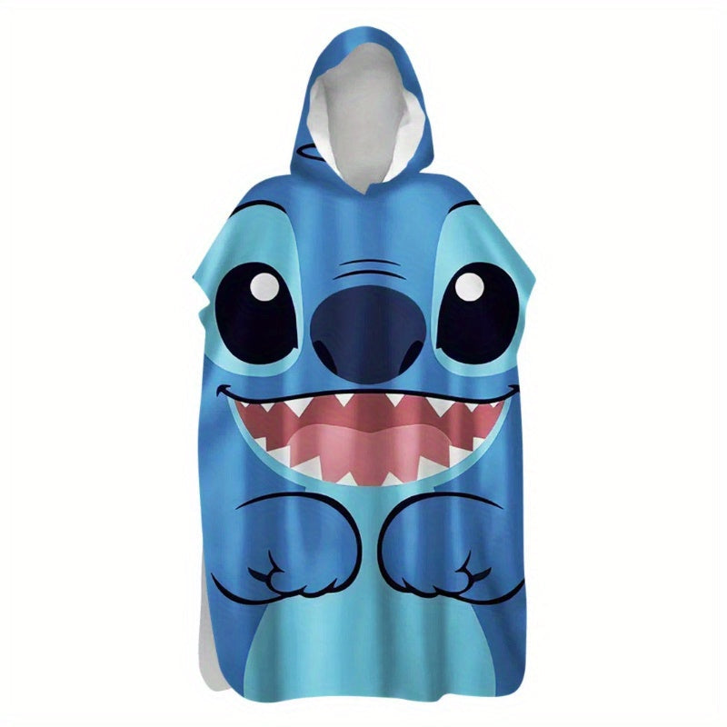 Kocyk Microfibra Stitch z Kapturem – Szybkoschnący i Odpowiedni do Użytku Wewnętrznego i Zewnętrznego