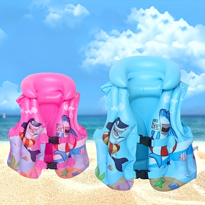 Kamizelka do pływania z nadrukiem rekinów – Komfortowa i bezpieczna dla przyjemności pływania w wodzie