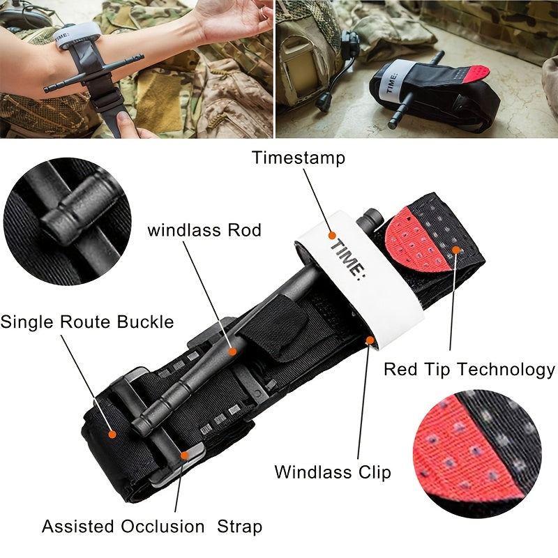 Kompletny zestaw pierwszej pomocy z opaską uciskową – Niezbędny zestaw survivalowy na przygody