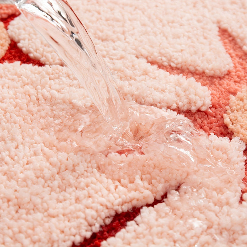 Miękki Dywan Łazienkowy w Kwiaty – Absorbujący i Miły w Dotyku dla Dodatkowego Komfortu