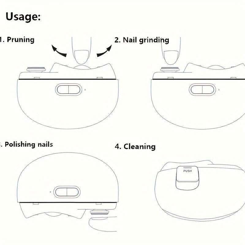 Inteligentny Elektryczny Obcinacz do Paznokci – Bezpieczny i Wygodny