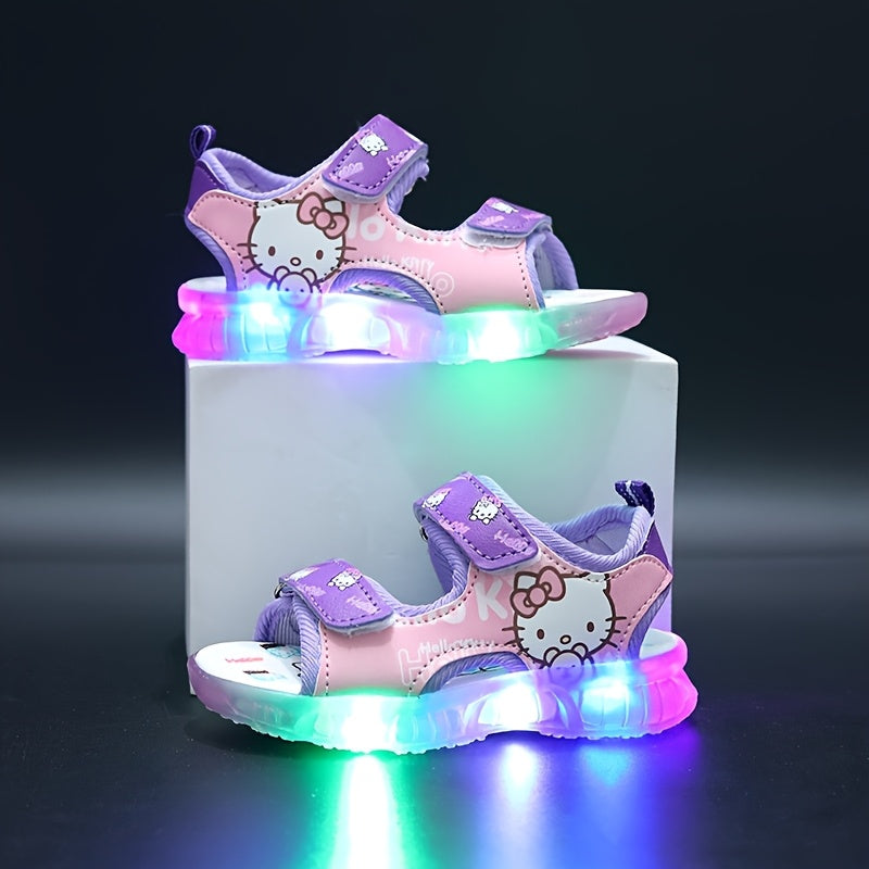 Sandały Letnie Hello Kitty z Podświetleniem – Zabawne i Wygodne dla Dzieci
