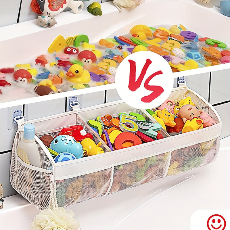 Organizer na zabawki do kąpieli z siateczki - Idealny do porządkowania