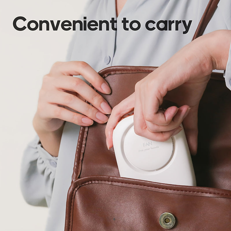 Ventilator Mini USB Reîncărcabil pentru Gât – Ușor cu Viteze Reglabile