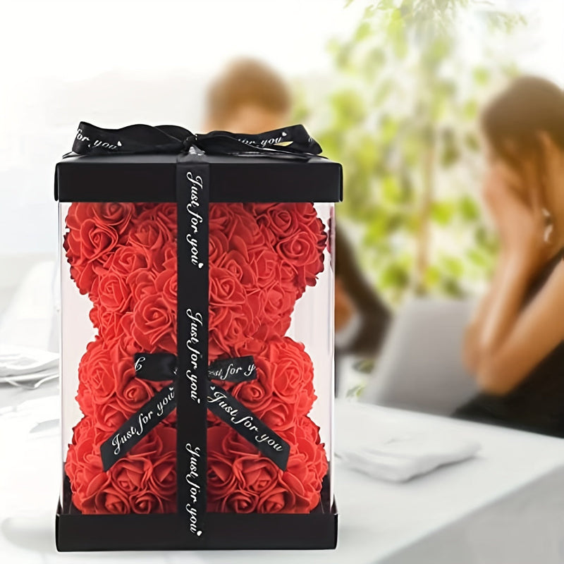 Ursuleț de pluș roz luxos pentru Valentine's Day - Cadou drăguț și romantic pentru iubita ta