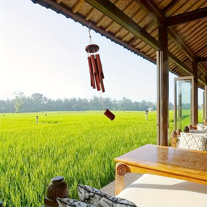 Handmade Bamboo Wind Chime – Ideal for Outdoor and Indoor Use with Relaxing Sounds