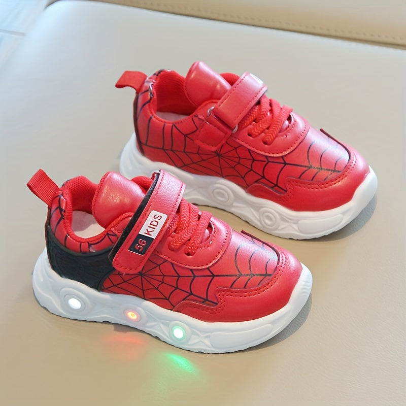 Sneakers LED Spider-Net - Dla Przygodowych Dzieci