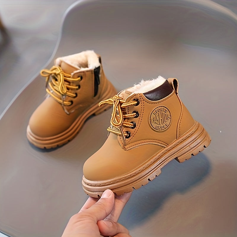 Modne Fleece Kalosze dla Chłopców - Ciepłe i Wodoodporne