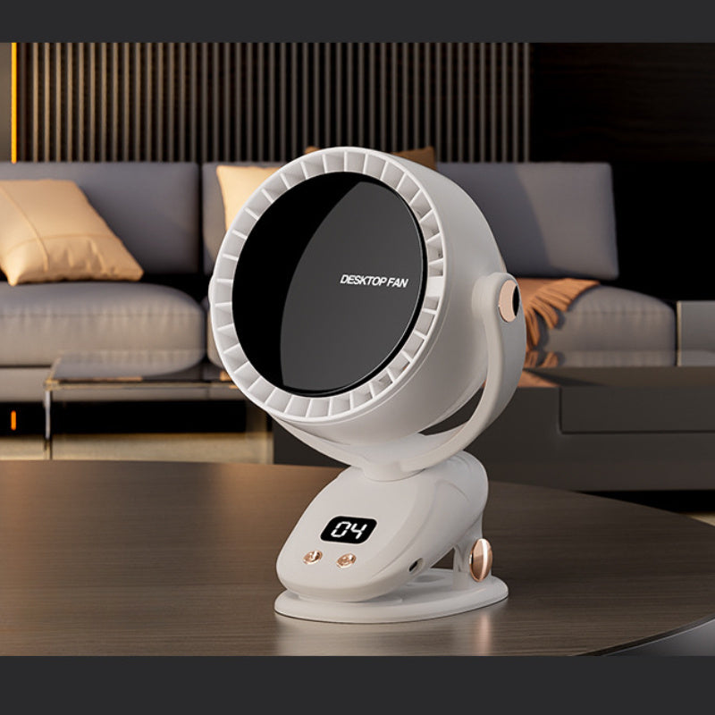 Ventilator portabil fără pale cu afișaj digital – răcire silențioasă și reîncărcabilă pentru utilizare internă și externă