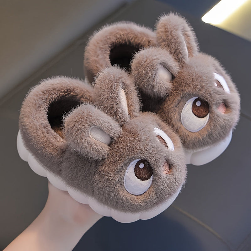 Fluffy Bunny Slippers for Children - For Comfortable Winter Days