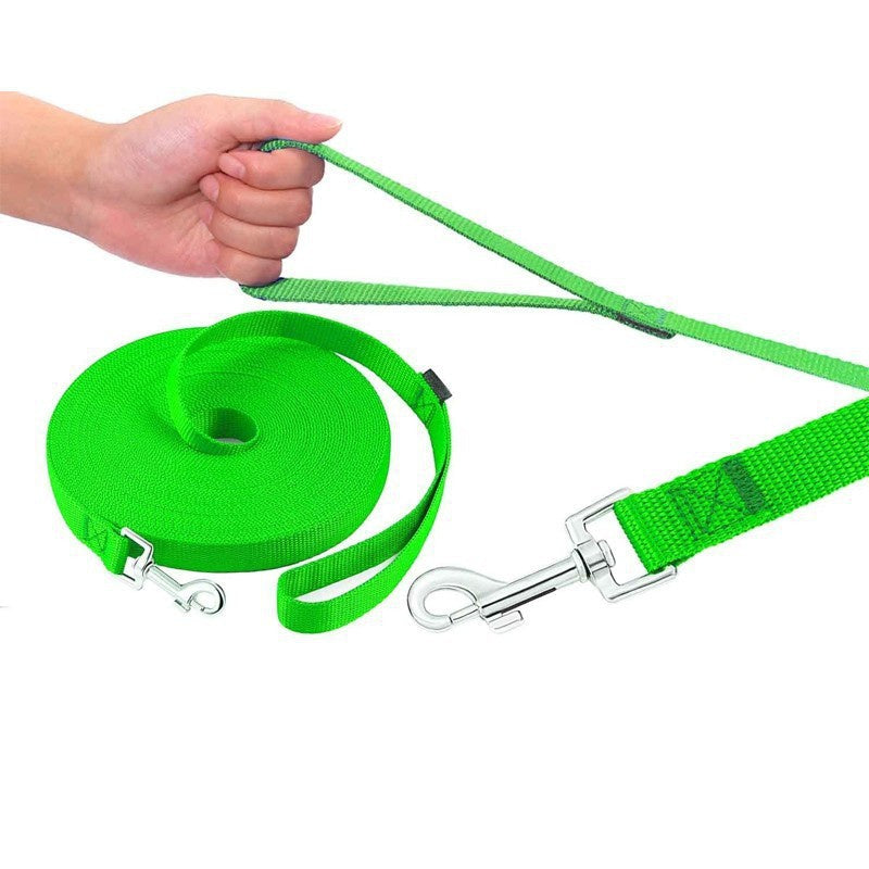 Lesă lungă din nailon pentru câine – Ideală pentru antrenament și activități în aer liber