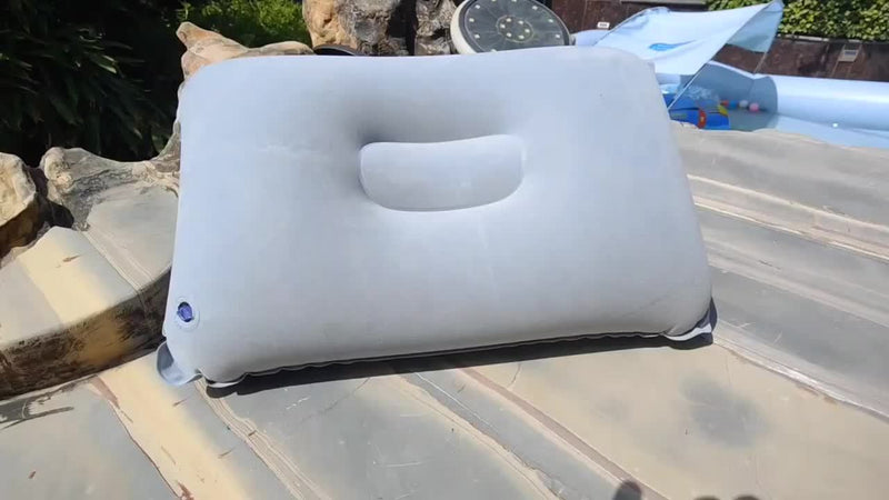 Nadmuchiwane Poduszki na Kemping i Podróże - Zestaw 2 Miękkich, Przenośnych Poduszek