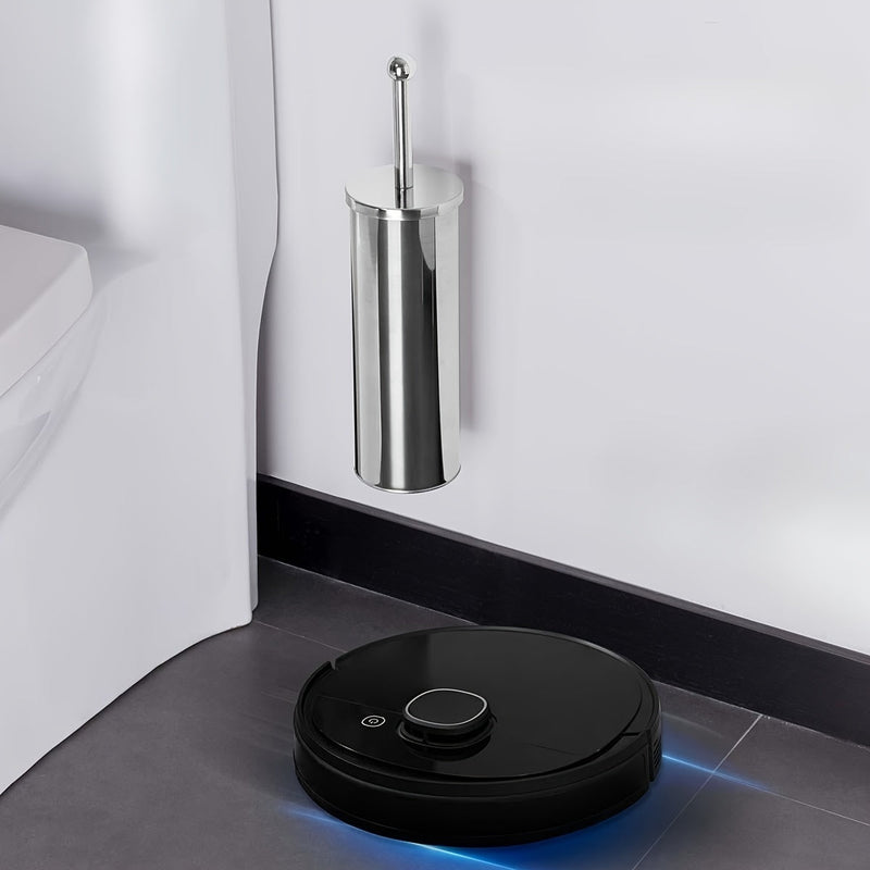 Szczotka toaletowa z długim trzonkiem i higienicznym uchwytem – Trwała i stylowa