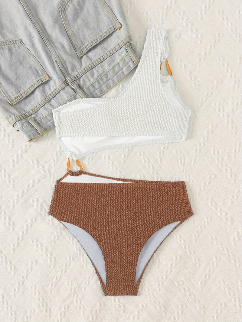 Elegancki Kostium Kąpielowy Damski na Jedno Ramię – Komfort i Design