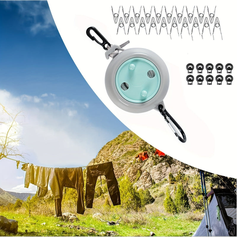 Portable Adjustable Clothesline – 8 Meter Camping Line for Outdoor and Travel Use