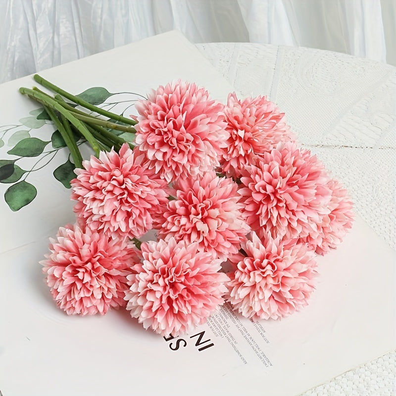 Set of 5 Artificial Chrysanthemum Flowers – Realistic Flower Arrangements for Weddings and Interior Decoration