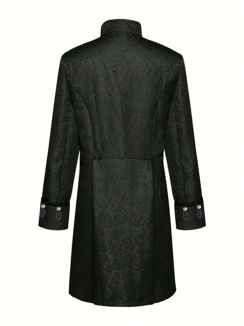 Hendrik Średniowieczny Żakardowy Płaszcz - Stylowy i Elegancki Strój na Uroczystości