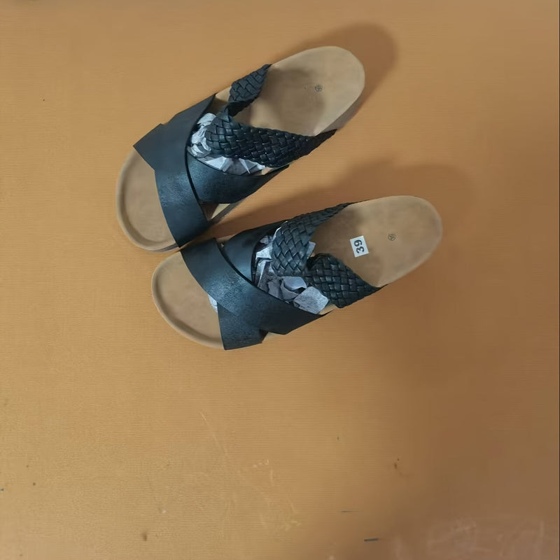 Eleganckie Wplecione Sandały na Platformie dla Kobiet – Stylowe i Wygodne na Letnie Dni