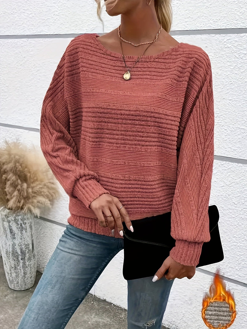 Casual Pasiasty Sweter T-shirt – Wygodny i Stylowy na Każdy Dzień