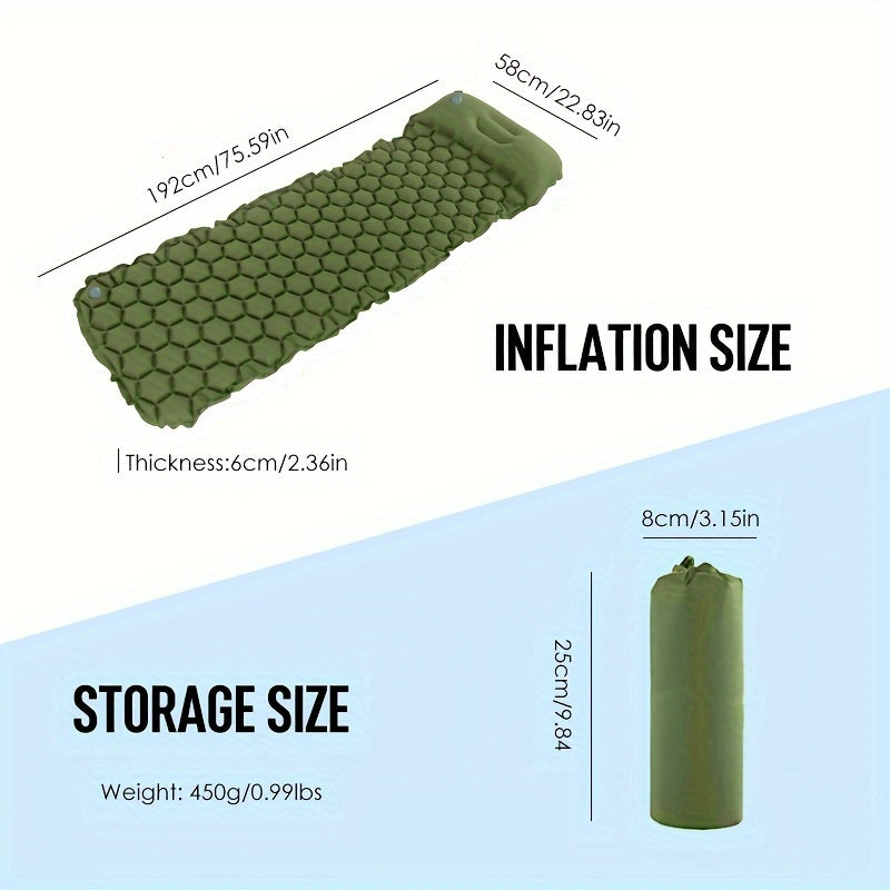 TrailComfort Namiotowy Materac Powietrzny - Lekki i Kompaktowy