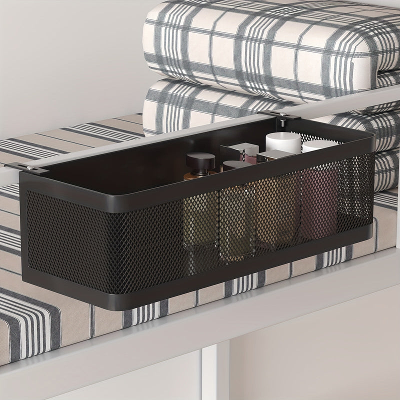 Regulowany Metalowy Kosz na Przechowywanie z Hakami - Praktyczne Rozwiązanie do Organizacji