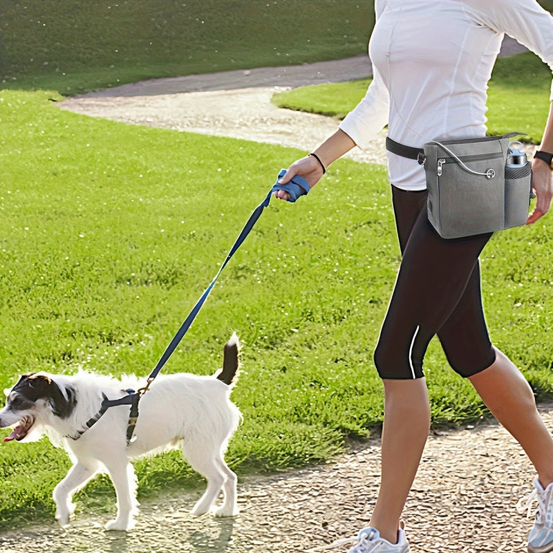 Treat pouch for dogs with bottle holder – Adjustable bag for training and outdoor activities