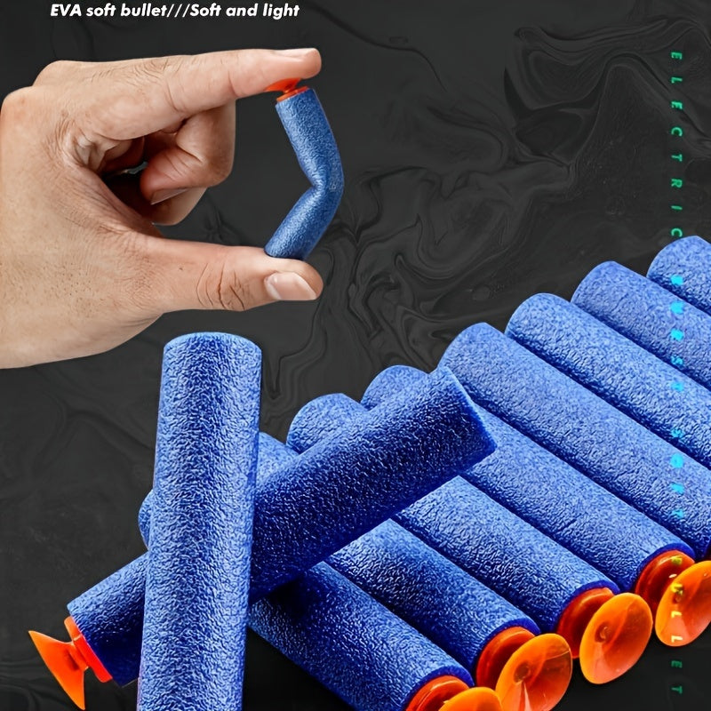 Automatyczny Blaster Piankowy – Turkusowy Pistolet z 40 Piankowymi Kulami dla Zabawy