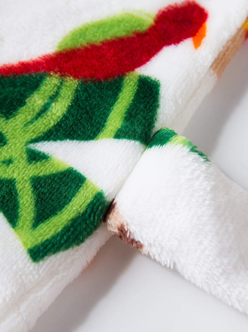 Flanelowa szlafrok dziecięcy z nadrukiem zwierząt – Super miękki i komfortowy dla chłopca i dziewczynki