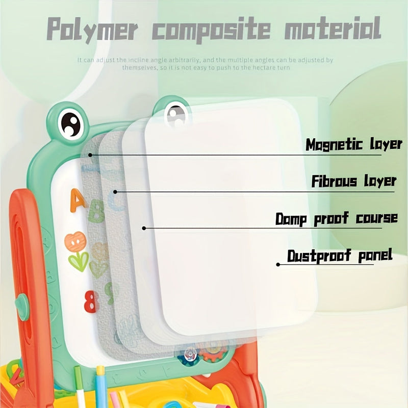 Dwustronna Tablica Rysunkowa dla Dzieci – Magnetyczna z Edukacyjnymi Funkcjami do Nauki i Zabawy