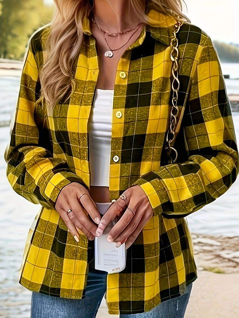 Casual Ruit Blouse – Stylowa i Wygodna na Wiosnę i Jesień