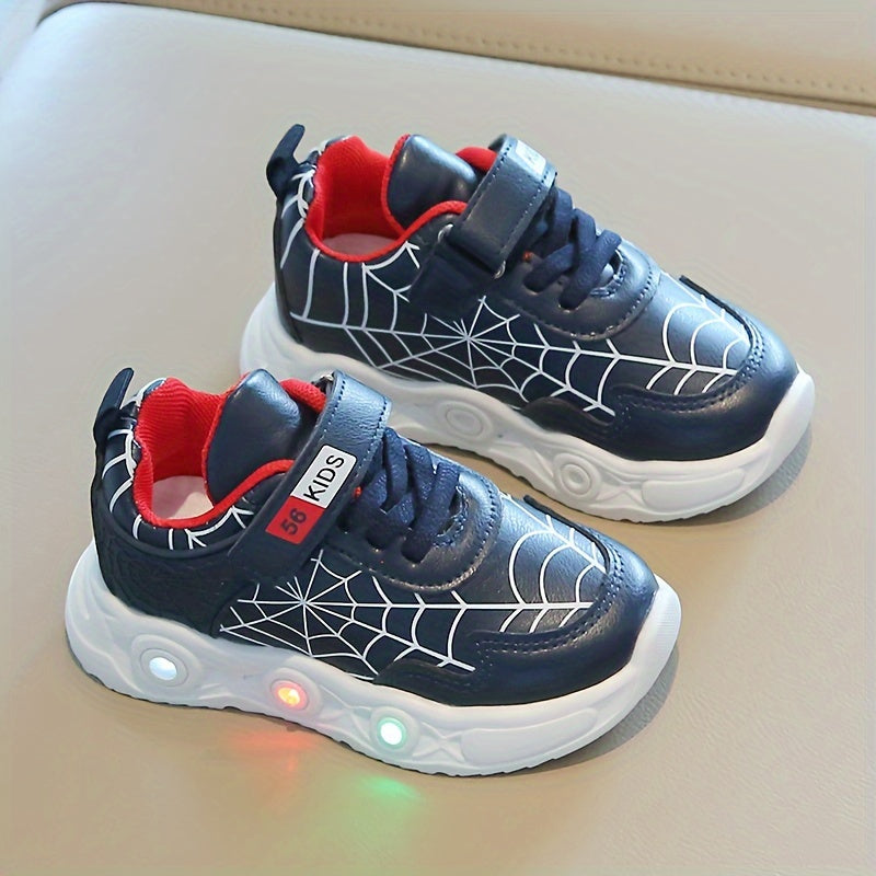 Sneakers LED Spider-Net - Dla Przygodowych Dzieci