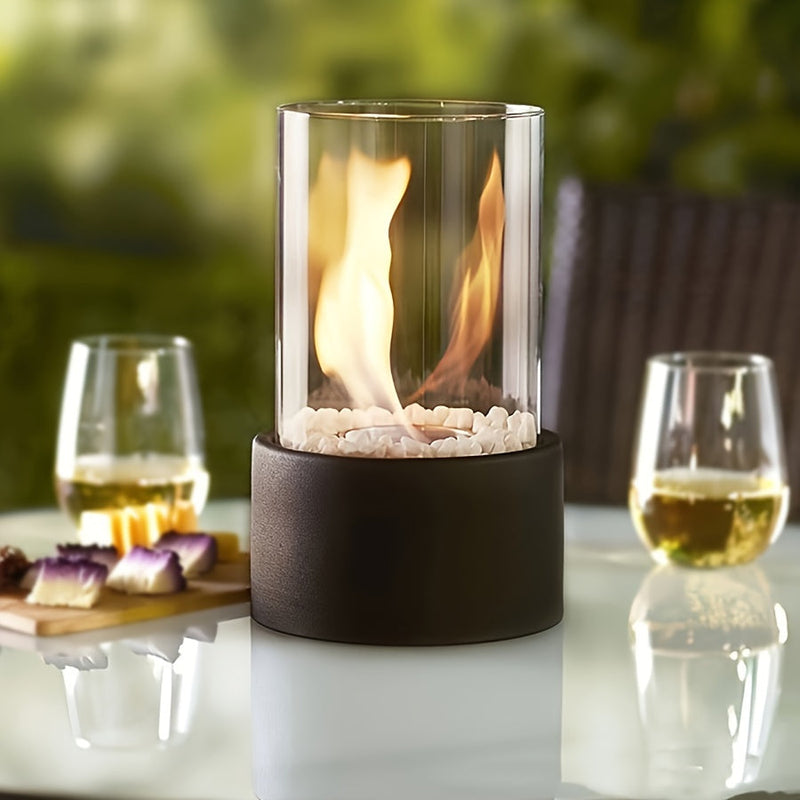 Rustykalny Kominek Stołowy – Przenośny Piecyk na Alkohol do Użytku Wewnętrznego i Zewnętrznego